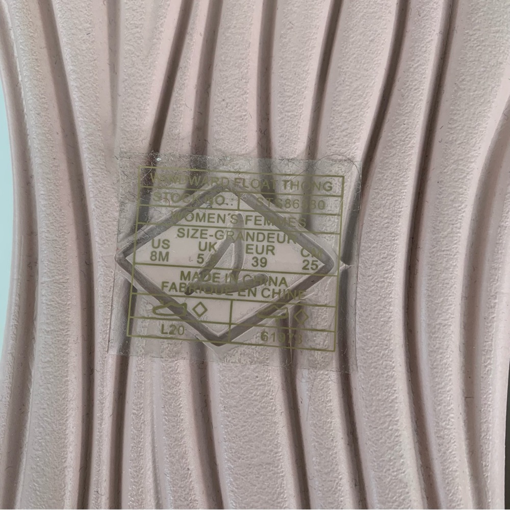 Sperry Womens Windward Faux Leather slide blush Casual Thong Sandals US 8 M NEW - Picture 6 of 8